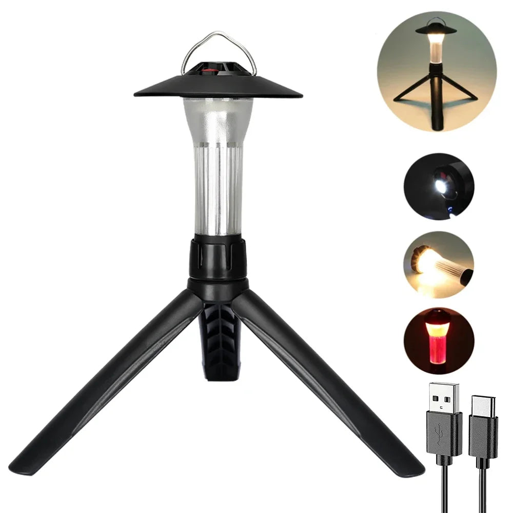 Super Bright Rechargeable LED Portable Light Camping  Work Flashlight With 5 Modes Waterproof Outdo 7