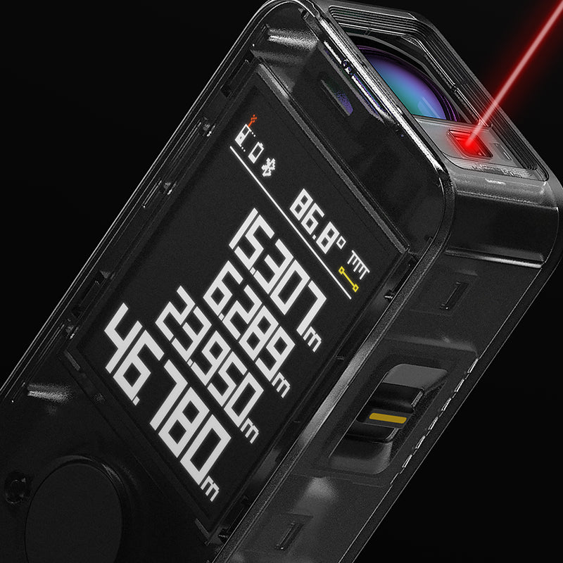 HOTO Smart Laser Measure Pro, Rechargeable Laser Ruler with LED Display, Intelligent Digital Laser Tape Measure & Range