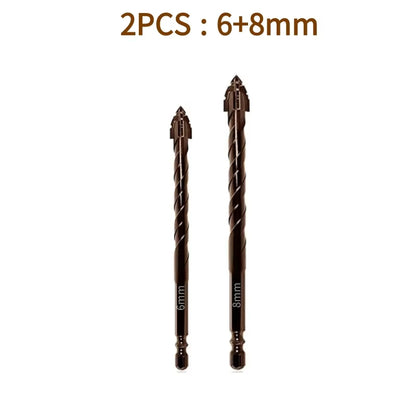 Serrated Drill Bits Set High Strength Special Serrated Twist Bits For Concrete Tile Glass Composite 7