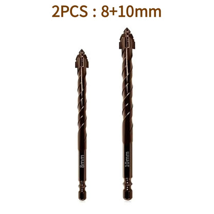 Serrated Drill Bits Set High Strength Special Serrated Twist Bits For Concrete Tile Glass Composite 9