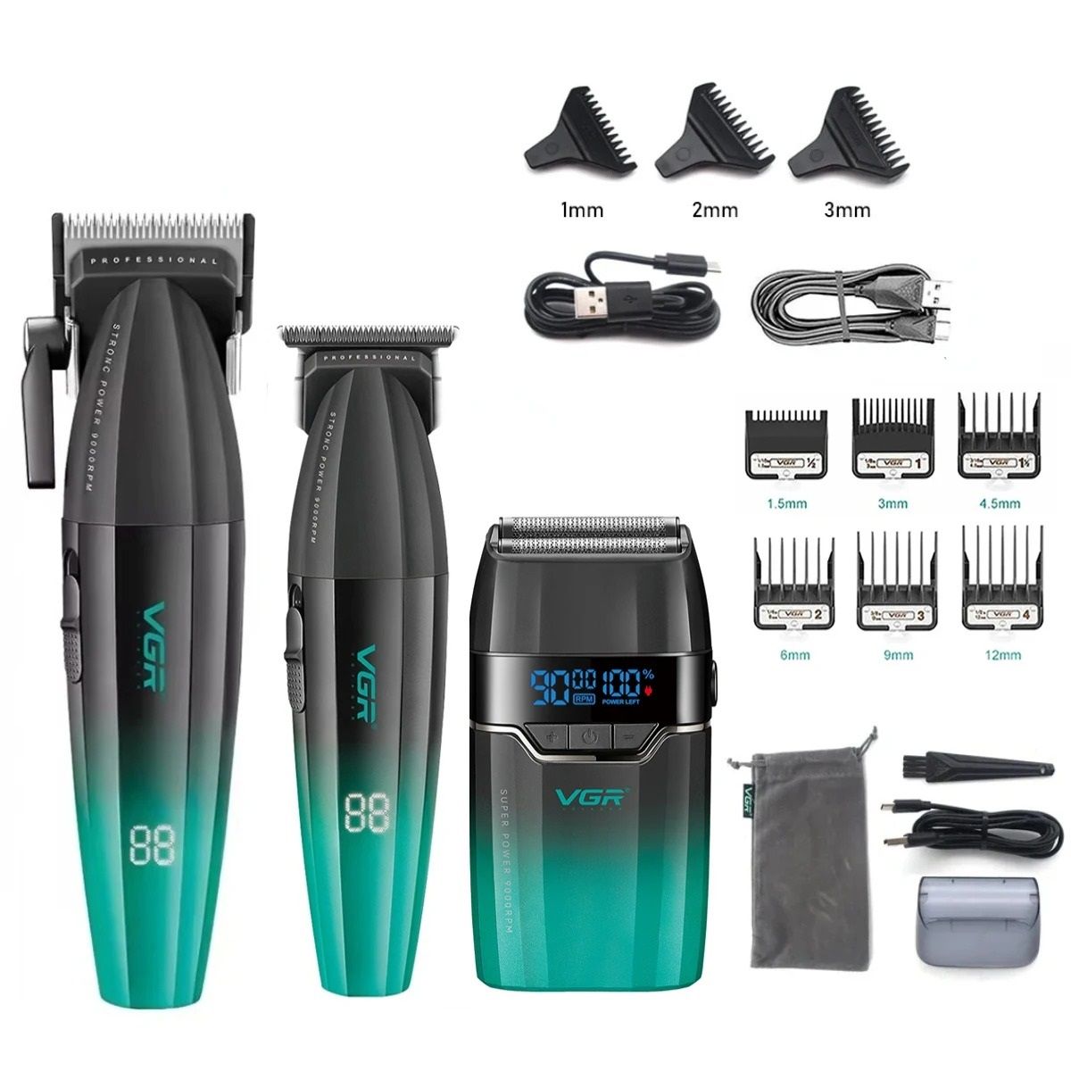 Precision Metal Hair Clippers and Trimmers for Men