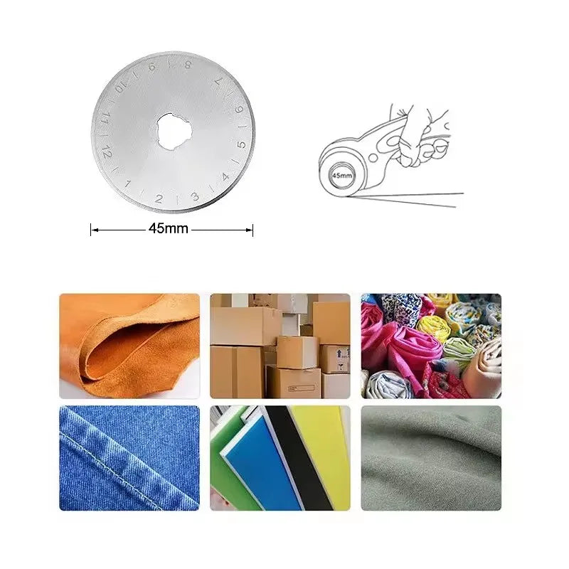 Rotary Cutter Fabric Cutting Tool, Card Paper Sewing, Quilting Roller, Tailor Scissors DIY Dress Making