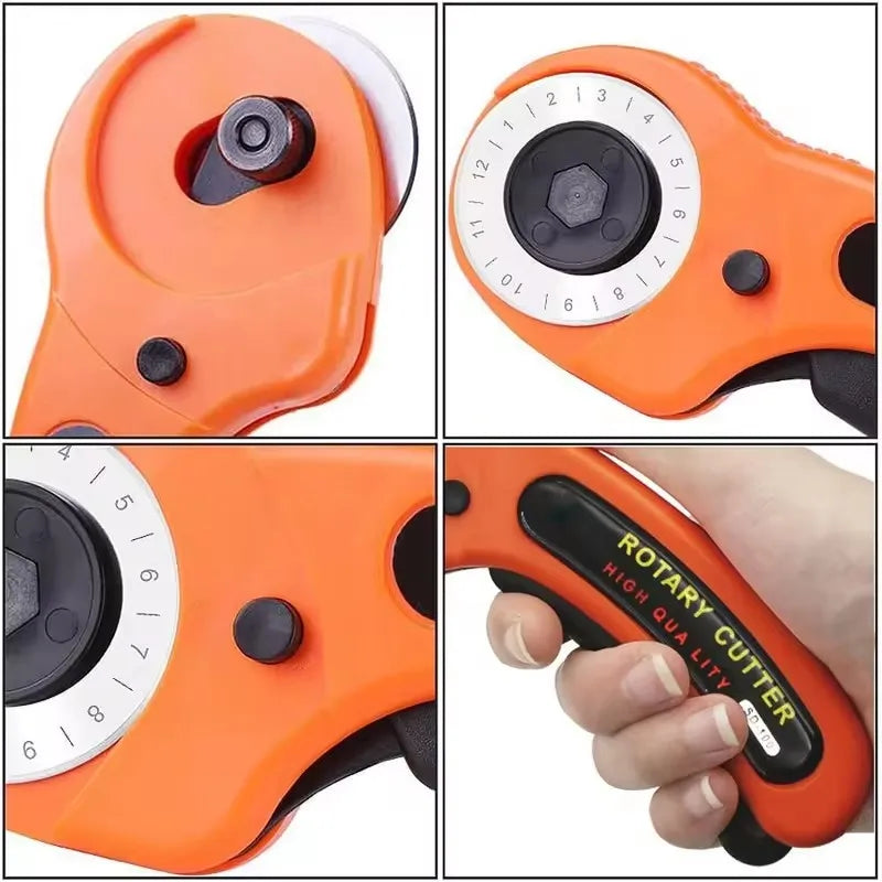 Rotary Cutter Fabric Cutting Tool, Card Paper Sewing, Quilting Roller, Tailor Scissors DIY Dress Making
