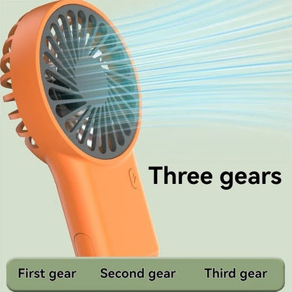 USB Rechargeable Mini Fan, 3-in-1 Foldable Handheld, Desktop, & Hanging Fan with Hook for Outdoor, Office, and Home Use