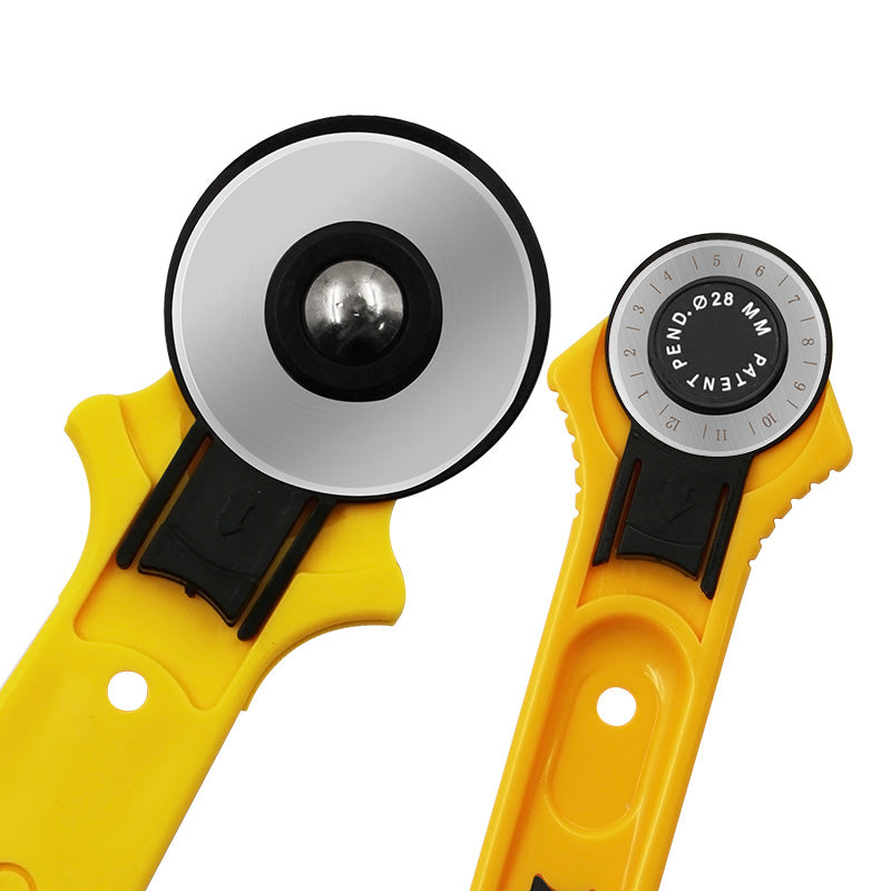 Rotary Cutter 28mm 45mm, Patchwork Tailor Round Knife With Scale, Leather Craft Fabric Cutting Tools