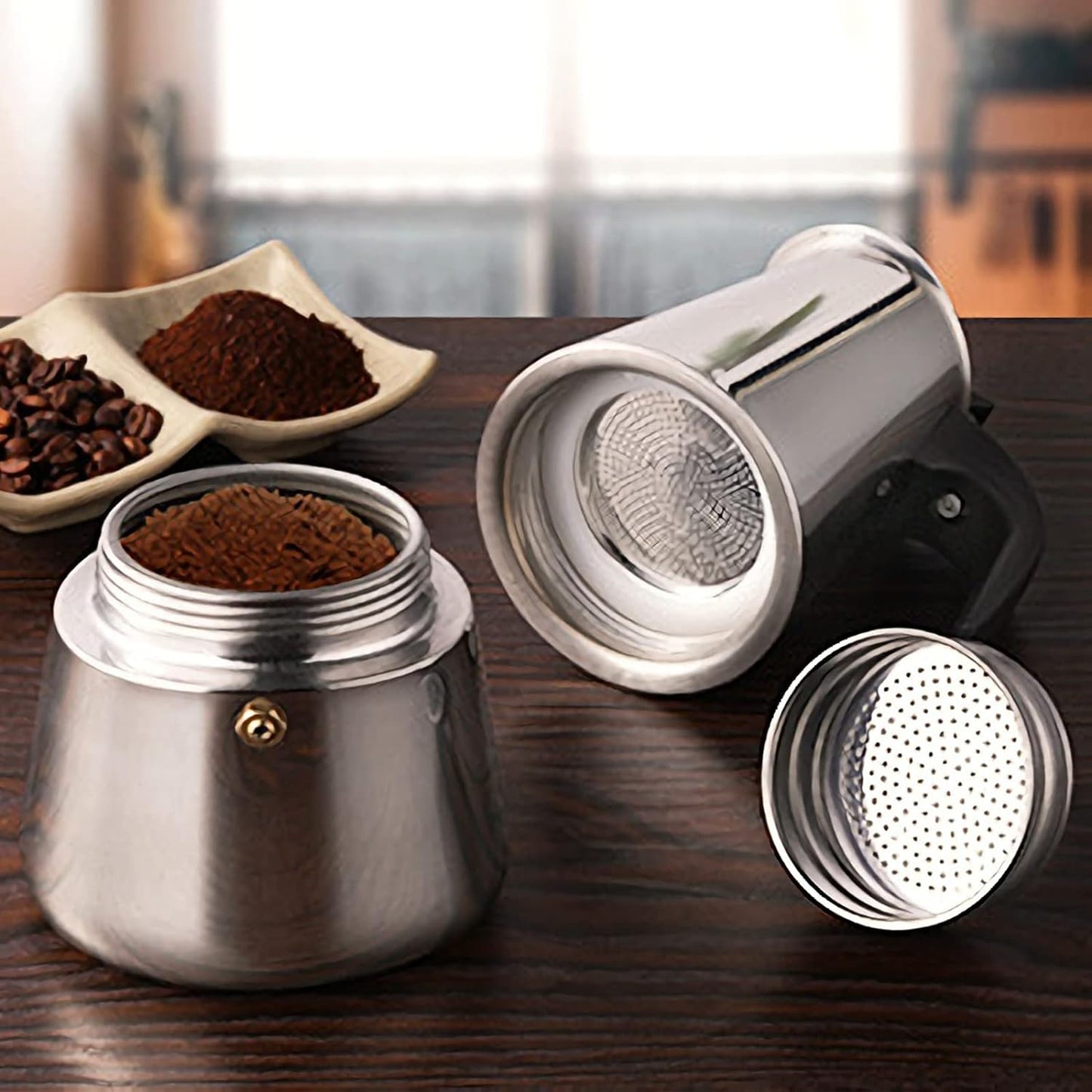 Stove Top Moka Coffee Maker Cups Moka Pot Caffe Machine Espresso Cups Coffee Makers Latte Percolato 3