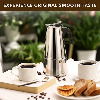 Stove Top Moka Coffee Maker Cups Moka Pot Caffe Machine Espresso Cups Coffee Makers Latte Percolato 4