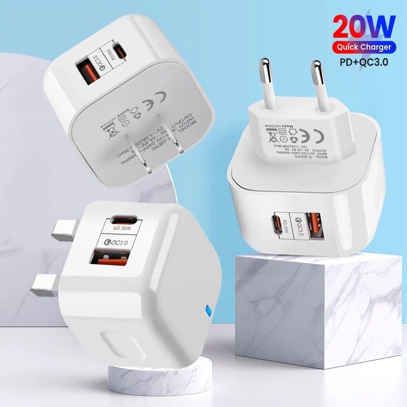 20W Usb C Fast Charging Wall Adapter for Phones
