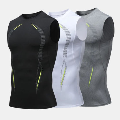 Compression Tank Top For Men Quick Dry Sleeveless Gym Shirt 1