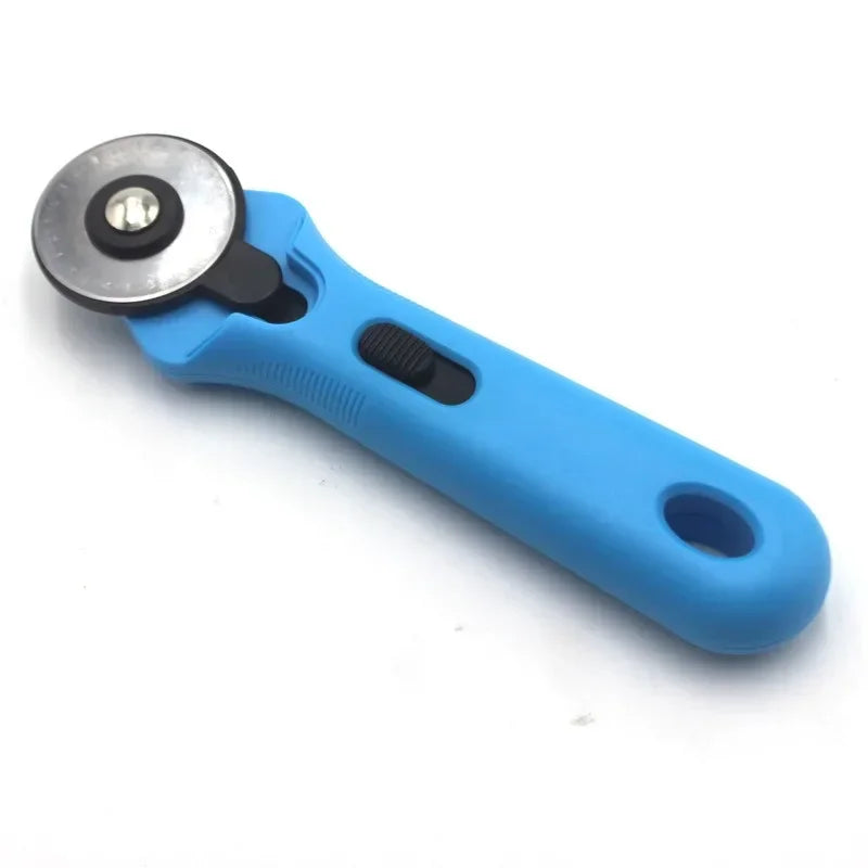 45mm Quilting Wheel Knife Leather Cutter, Manual Rotary 1pcs Plastic Handle Roller Knife for Precise Cutting