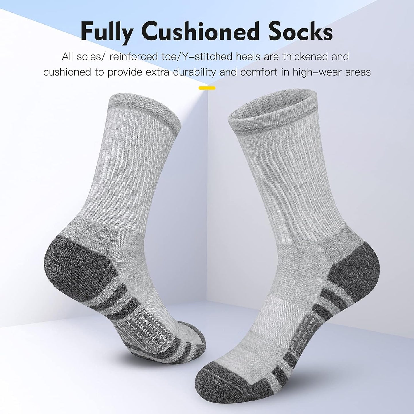 Title Option 2 BenefitDriven Durable Cushioned Sports Socks Breathable Running Socks For HighPerfor 2