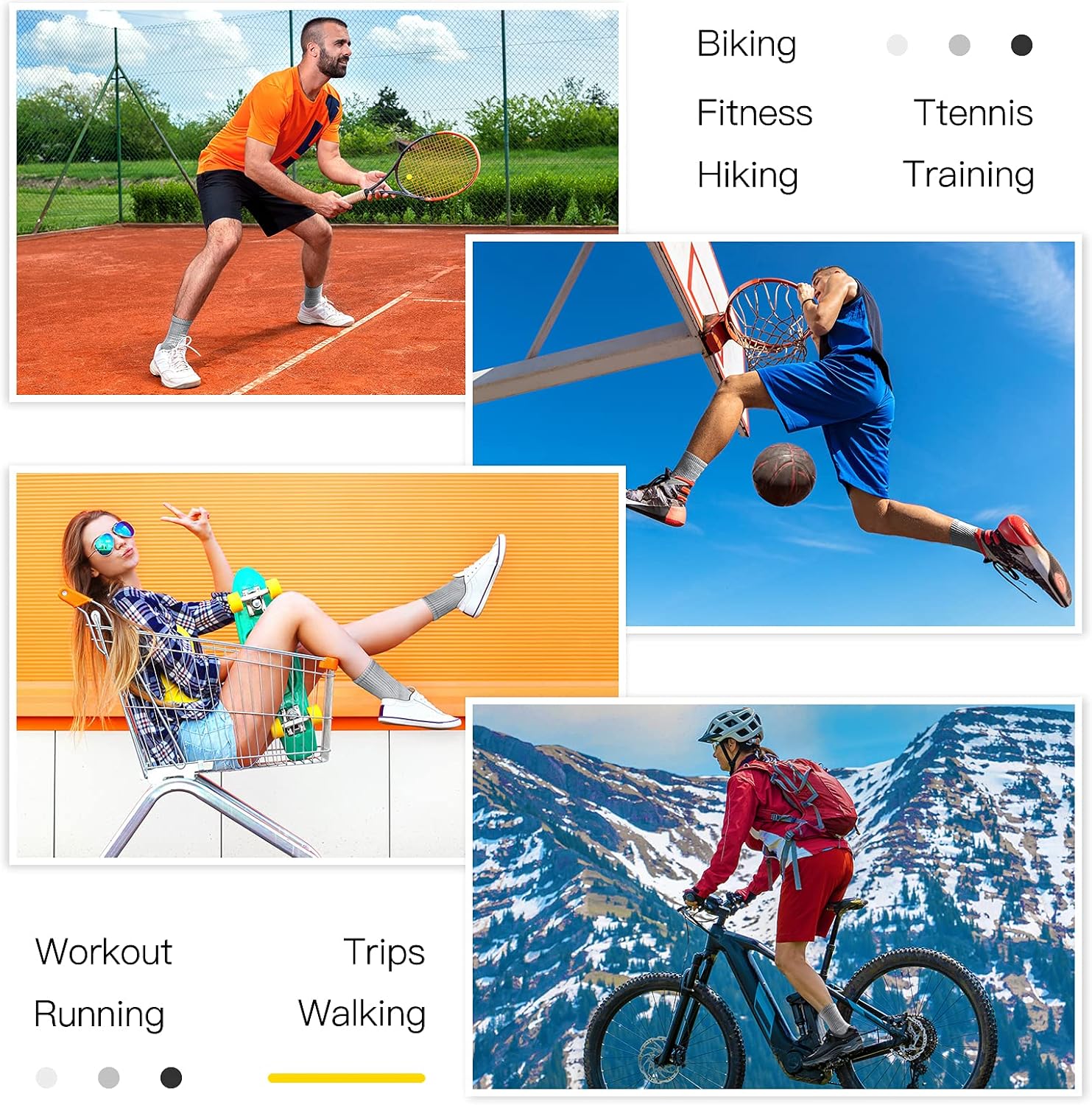 Title Option 2 BenefitDriven Durable Cushioned Sports Socks Breathable Running Socks For HighPerfor 3