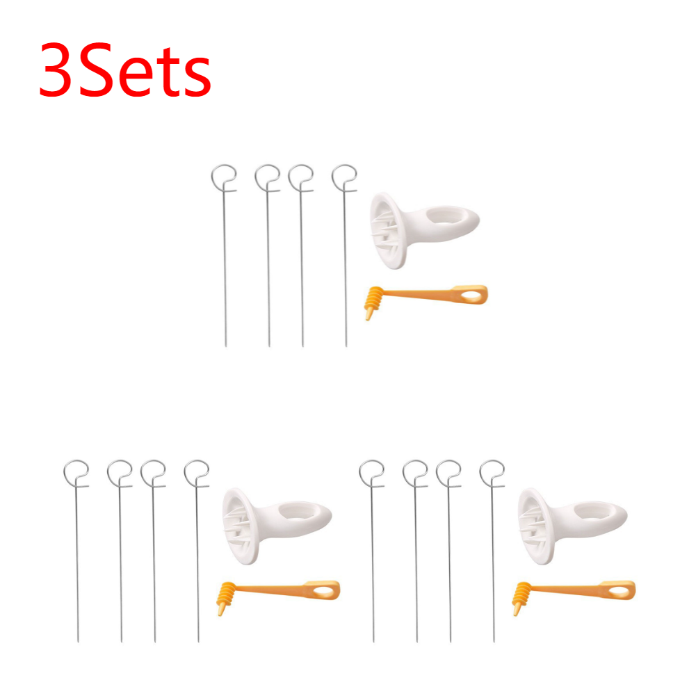 1Set Stainless Steel Potato Slicer Manual Twisted Potato Spiral Cutter Creative Vegetable Tool For  6