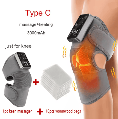 Heated Vibration Knee And Joint Massager With Hot Compress Pain Relief 3