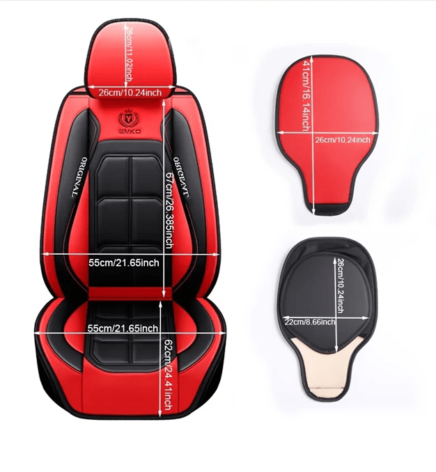 Universal Leather Car Seat Cover All Season Driver And Passenger Protection Pad 0