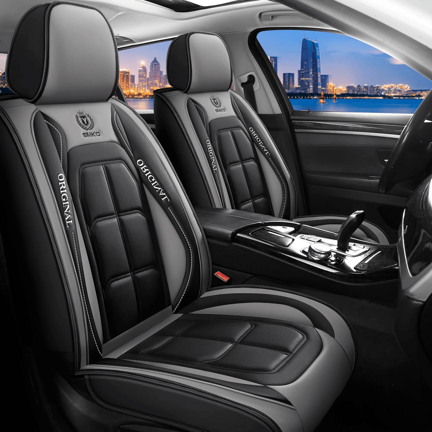 Universal Leather Car Seat Cover All Season Driver And Passenger Protection Pad 4