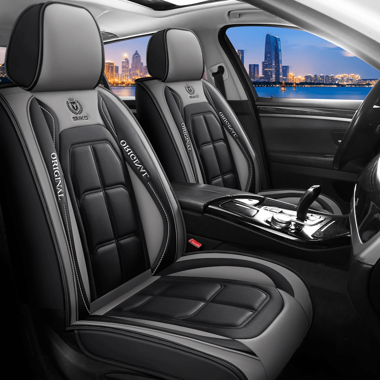 Universal Leather Car Seat Cover All Season Driver And Passenger Protection Pad 4