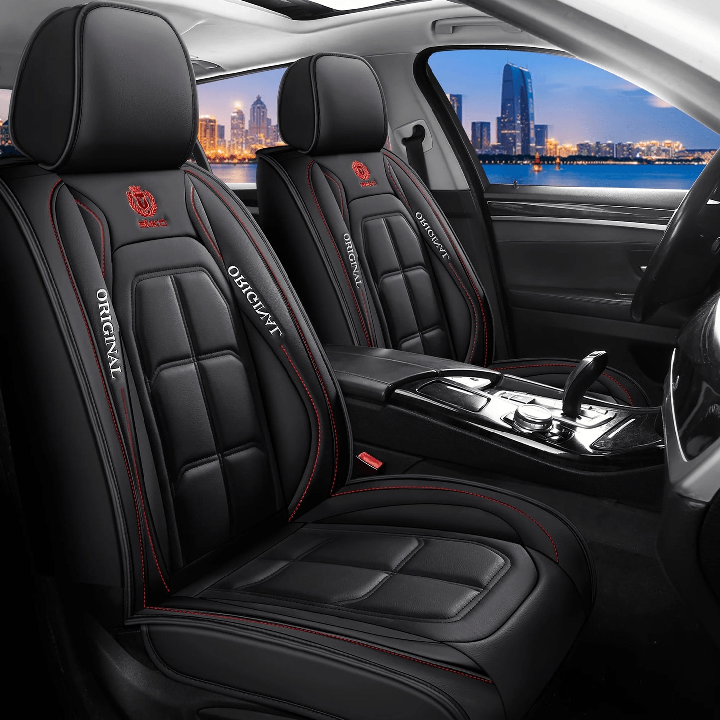 Universal Leather Car Seat Cover All Season Driver And Passenger Protection Pad 5