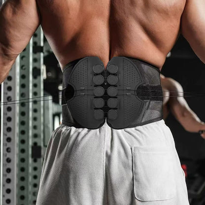 Unisex Lumbar Support Wrap, Breathable Waist Back Brace, Posture Corrector for Sciatica, Herniated Disc, Rapid Recovery