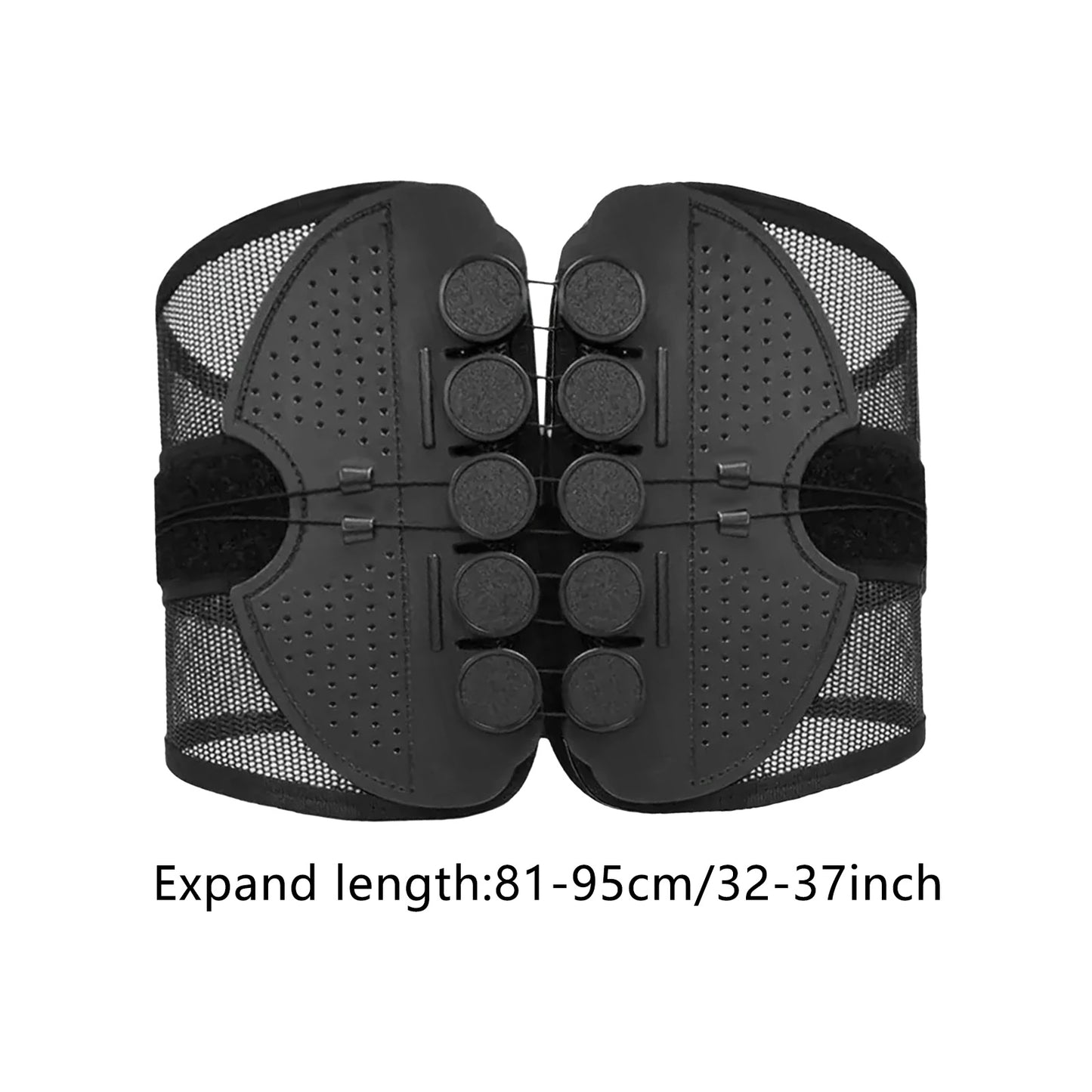 Unisex Lumbar Support Wrap, Breathable Waist Back Brace, Posture Corrector for Sciatica, Herniated Disc, Rapid Recovery