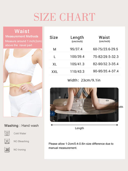 Adjustable Waist Trainer & Lower Back Support Belt for Pain Relief, Universal Fit for All-Day Comfort