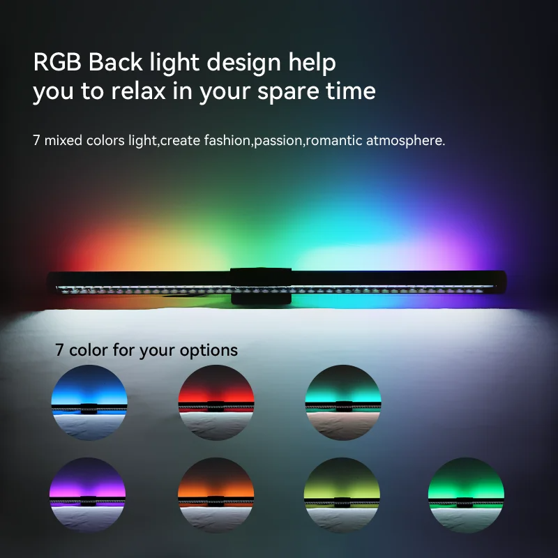LED Monitor Light Bar Computer Screen Hanging Lamp RGB Atmosphere Desk Light For Gaming Reading Stu 1