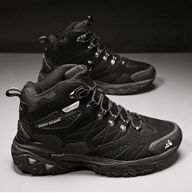 Winter Hiking Boots For Men Waterproof Suede High Top Outdoor Trekking Shoes 2