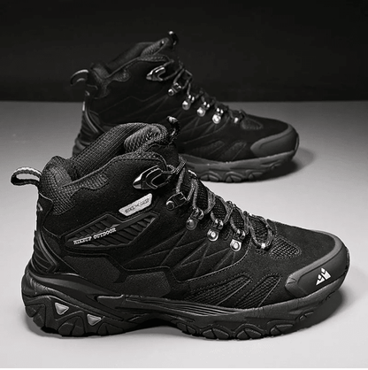 Winter Hiking Boots For Men Waterproof Suede High Top Outdoor Trekking Shoes 2