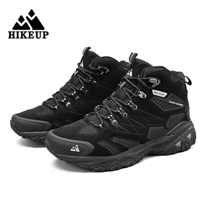 Winter Hiking Boots For Men Waterproof Suede High Top Outdoor Trekking Shoes 3