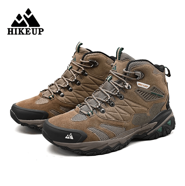 Winter Hiking Boots For Men Waterproof Suede High Top Outdoor Trekking Shoes 5