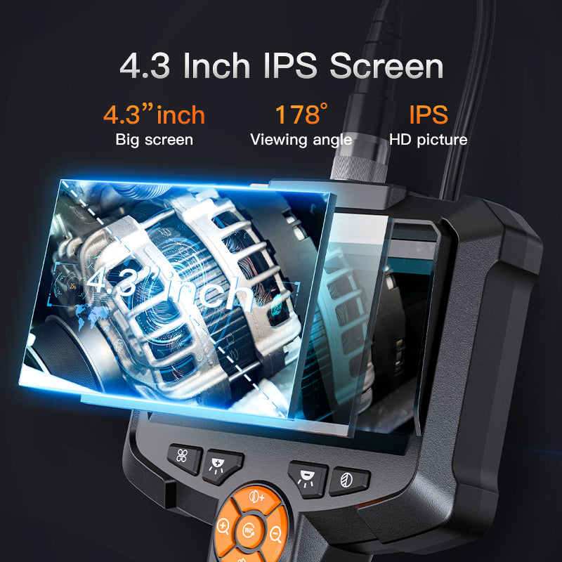 Industrial Endoscope Camera Single Dual Lens HD Waterproof IP67 Car Borescope Inspection Camera Wit