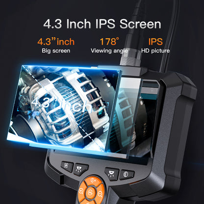 Industrial Endoscope Camera Single Dual Lens HD Waterproof IP67 Car Borescope Inspection Camera Wit