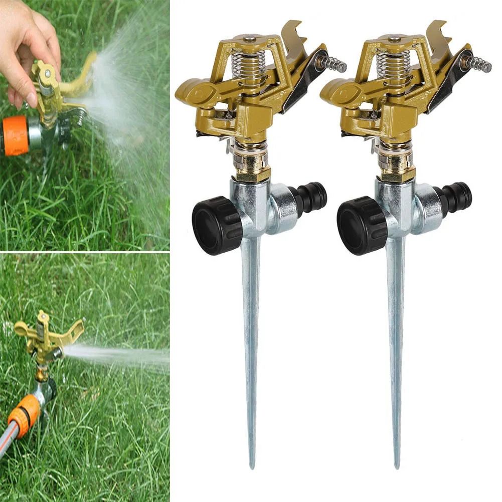 360 Degree Rotating Garden Sprinkler for Lawn and Plant Irrigation