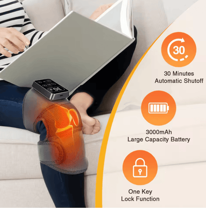 Electric Heated Knee Massager With Vibration And Hot Compress Support Brace 2