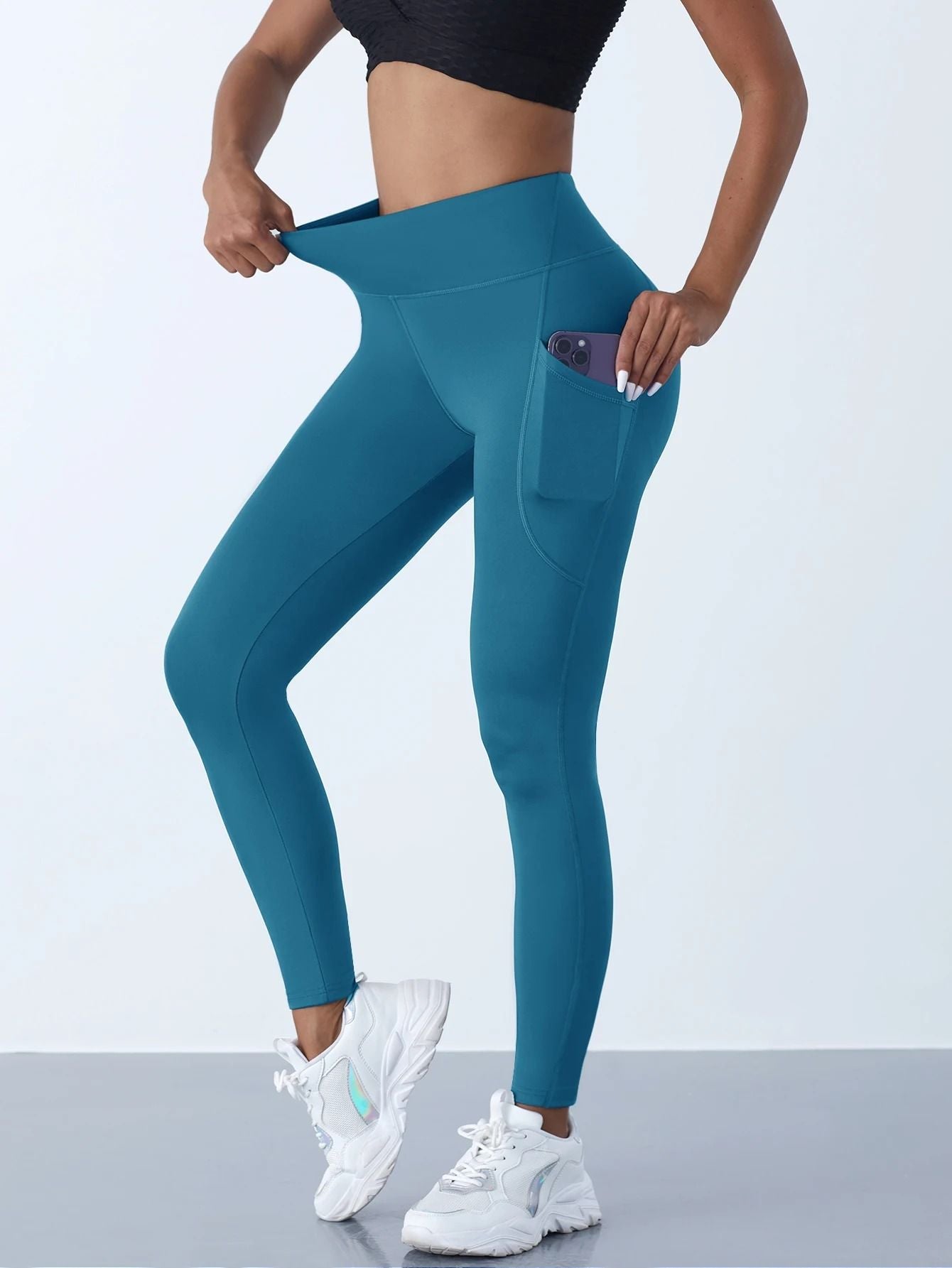 High Waist Leggings With Pockets For Women Yoga And Fitness Pants 9