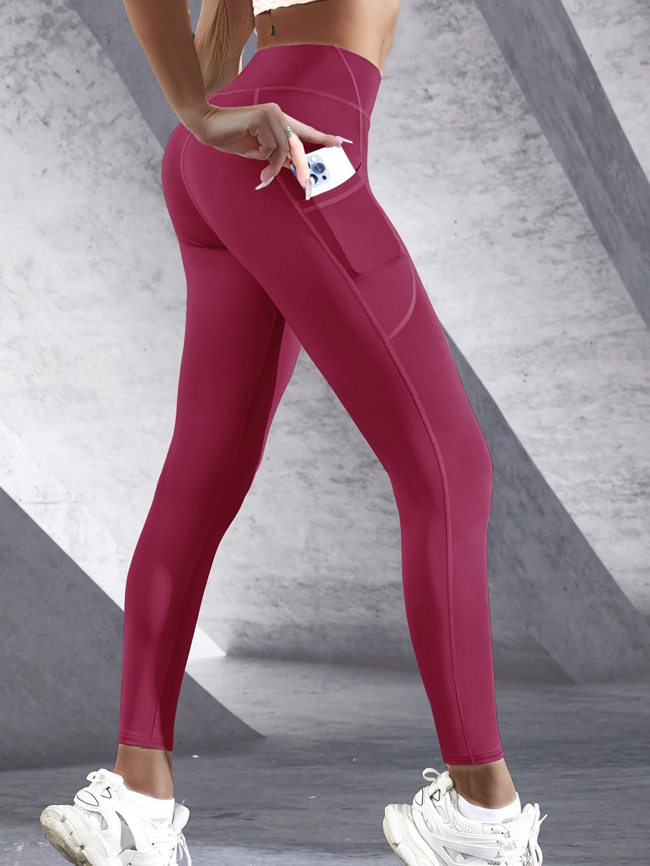 High Waist Leggings With Pockets For Women Yoga And Fitness Pants 17