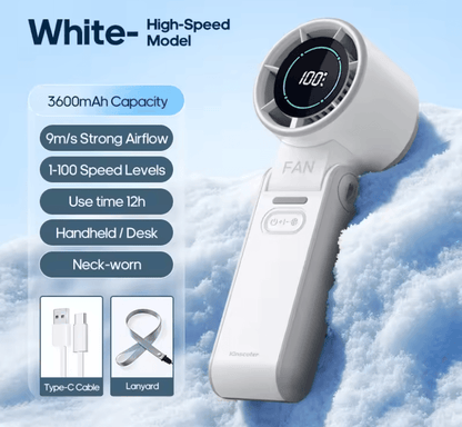Portable Handheld Fan Rechargeable Foldable Mini Turbo Cooling Fan 6
