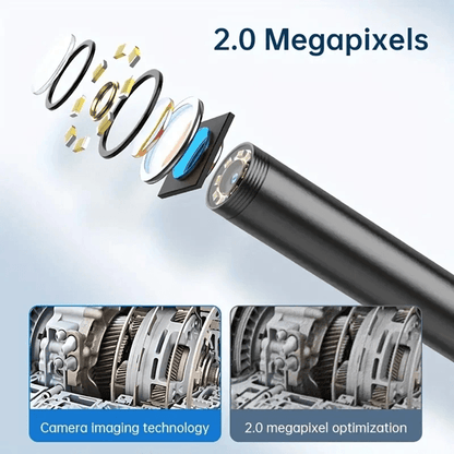 Waterproof Endoscope Camera For IPhone With 8 LED Borescope For Car And Home Inspection 2
