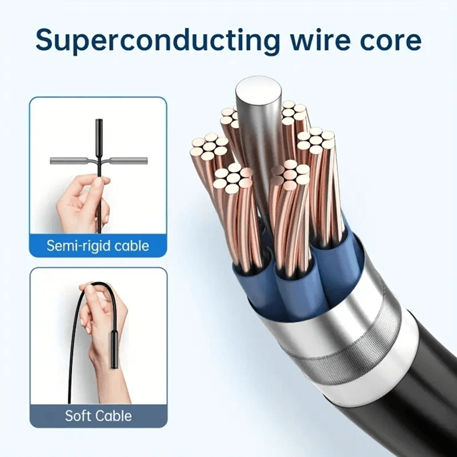 Waterproof Endoscope Camera For IPhone With 8 LED Borescope For Car And Home Inspection 3