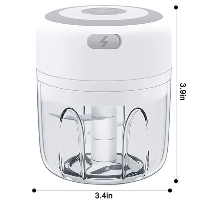 Electric Garlic Chopper USB Rechargeable Mini Food Processor 5