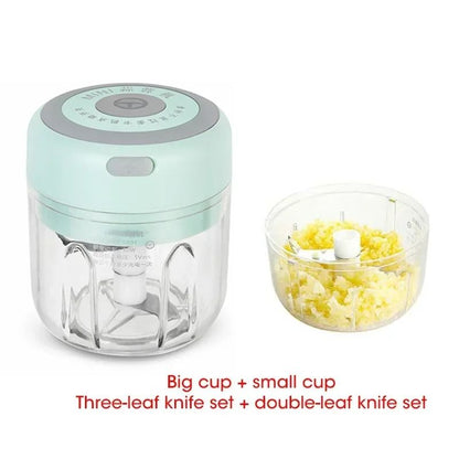 Electric Garlic Chopper USB Rechargeable Mini Food Processor 15