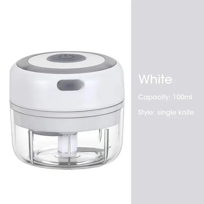 Electric Garlic Chopper USB Rechargeable Mini Food Processor 7