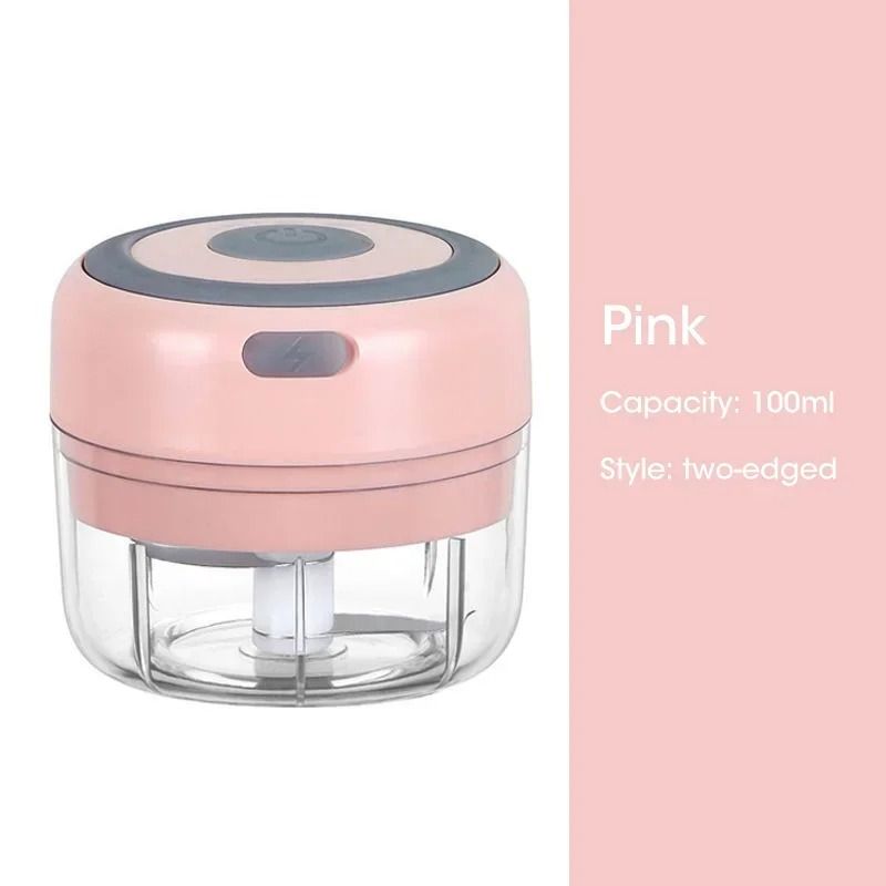 Electric Garlic Chopper USB Rechargeable Mini Food Processor 8