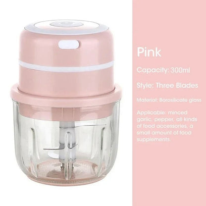 Electric Garlic Chopper USB Rechargeable Mini Food Processor 13