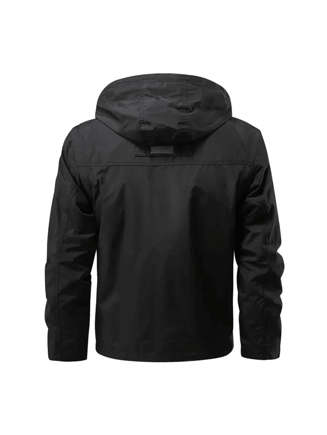 Mens Waterproof Hooded Jacket With Detachable Sleeves Multi Pocket Outdoor Windproof Coat 3