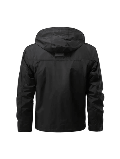 Mens Waterproof Hooded Jacket With Detachable Sleeves Multi Pocket Outdoor Windproof Coat 3