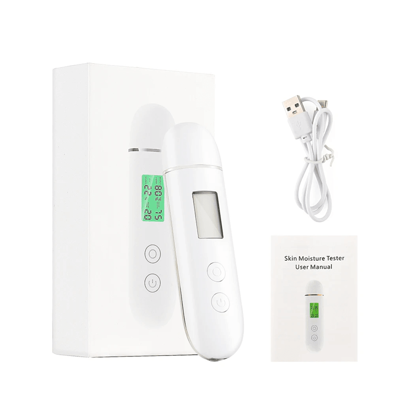 Skin Moisture And Oil Analyzer Portable Face Tester With Elasticity And Age Detection 4