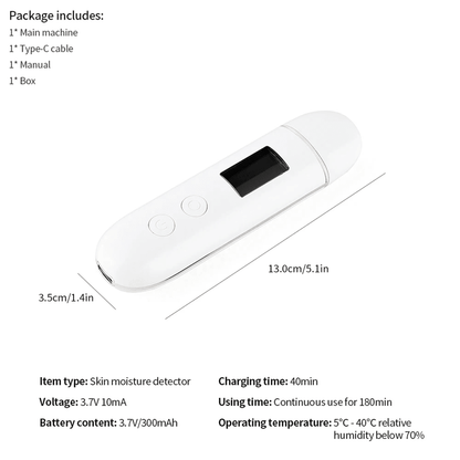 Skin Moisture And Oil Analyzer Portable Face Tester With Elasticity And Age Detection 5