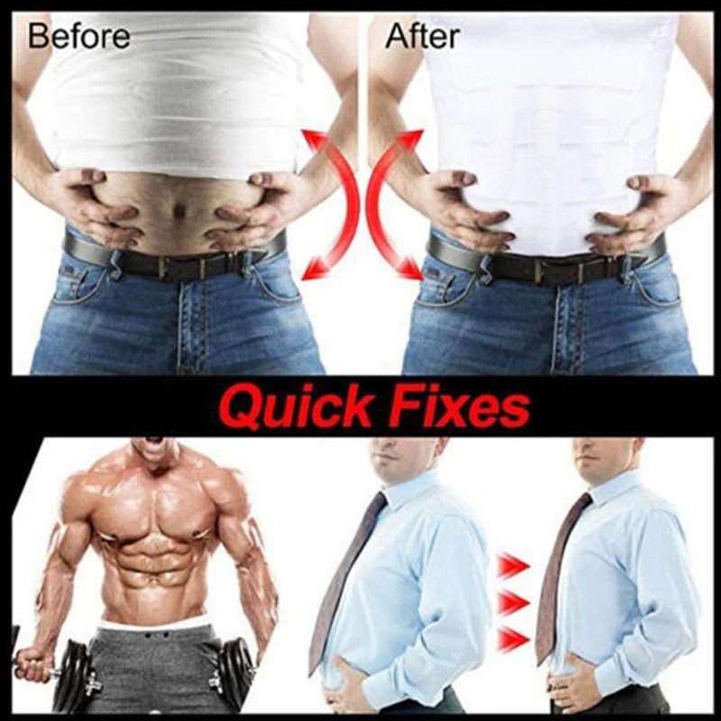 Mens Slimming Compression Vest Tummy Control Shapewear 3