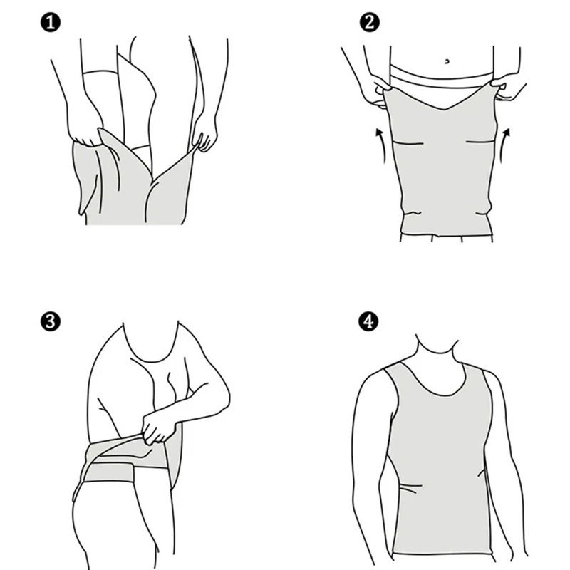 Mens Slimming Compression Vest Tummy Control Shapewear 4